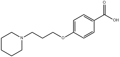 4-(3-(Piperidin-1-yl)propoxy)benzoic acid 化学構造式