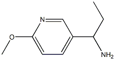 1-(6-METHOXYPYRIDIN-3-YL)PROPAN-1-AMINE Structure