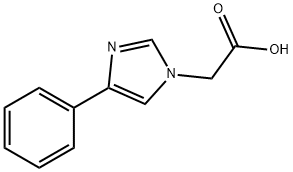 4-phenyl-1H-Imidazole-1-acetic acid Struktur
