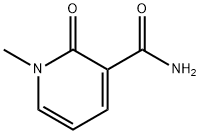 1-Methyl-2-oxo-1,2-dihydropyridine-3-carboxamide Struktur