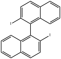 1,1′-ビ(2-ヨードナフタレン) 化学構造式