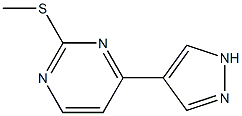 2-(methylthio)-4-(1H-pyrazol-4-yl)pyrimidine|2-(甲硫基)-4-(1H-吡唑-4-基)嘧啶