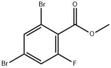 2,4-二溴-6-氟苯甲酸甲酯,773134-10-4,结构式