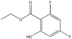 ETHYL 2,4-DIFLUORO-6-HYDROXYBENZOATE Structure