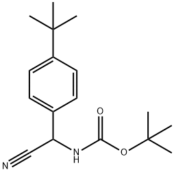 Tert-Butyl N-[(4-Tert-Butylphenyl)(Cyano)Methyl]Carbamate Struktur