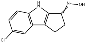 (E)-7-chloro-1,2-dihydrocyclopenta[b]indol-3(4H)-one oxime 结构式