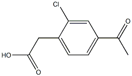 2-(4-乙酰基-2-氯苯基)乙酸, 777062-40-5, 结构式