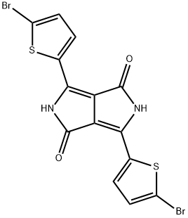 Pyrrolo[3,4-c]pyrrole-1,4-dione, 3,6-bis(5-bromo-2-thienyl)-2,5-dihydro-
 化学構造式