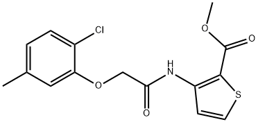 methyl 3-(2-(2-chloro-5-methylphenoxy)acetamido)thiophene-2-carboxylate|