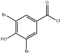 3,5-dibromo-4-hydroxyBenzoyl chloride, 77823-55-3, 结构式