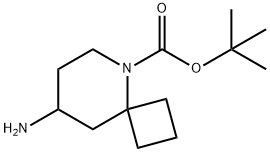 8-amino-5-Azaspiro[3.5]nonane-5-carboxylic acid 1,1-dimethylethyl ester Struktur