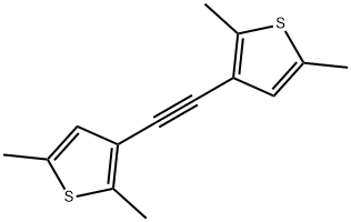 3,3'-ETHYNE-1,2-DIYLBIS(2,5-DIMETHYLTHIOPHENE) 结构式