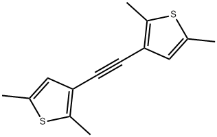 1,2-bis(2,5-dimethyl-3-thienyl)acetylene 化学構造式