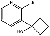 1-(2-Bromopyridin-3-yl)cyclobutanol Struktur