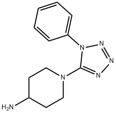 1-(1-Phenyl-1H-tetrazol-5-yl)-4-piperidinamine Structure