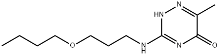 3-[(3-butoxypropyl)amino]-6-methyl-1,2,4-triazin-5(4H)-one Structure