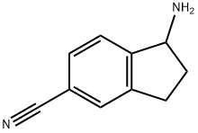 1-amino-2,3-dihydro-1H-indene-5-carbonitrile 化学構造式