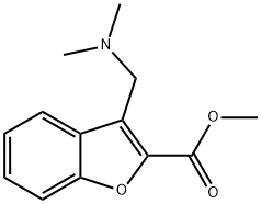 3-((二甲氨基)甲基)苯并呋喃-2-甲酸甲酯 结构式