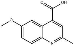 6-Methoxy-2-methyl-quinoline-4-carboxylic acid,78533-10-5,结构式