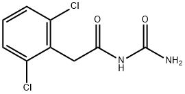 N-carbamoyl-2-(2,6-dichlorophenyl)acetamide Struktur