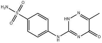 4-[(6-methyl-5-oxo-4,5-dihydro-1,2,4-triazin-3-yl)amino]benzenesulfonamide 化学構造式