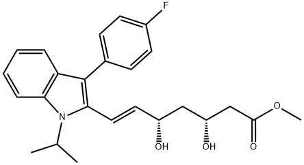 氟伐他汀甲酯, 786710-21-2, 结构式
