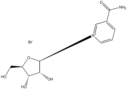 3-(Aminocarbonyl)-1-beta-D-ribofuranosylpyridinium bromide Struktur