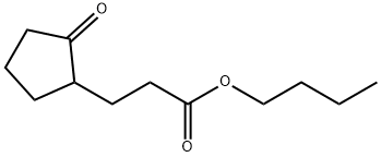 butyl 3-(2-oxocyclopentyl)propanoate 化学構造式