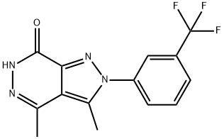 3,4-dimethyl-2-[3-(trifluoromethyl)phenyl]-2,6-dihydro-7H-pyrazolo[3,4-d]pyridazin-7-one Structure