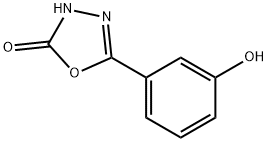 5-(3-羟基苯基)-3H-1,3,4-恶二唑-2-酮 结构式