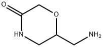 6-(アミノメチル)-3-モルホリノン 化学構造式