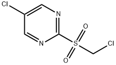 5-chloro-2-[(chloromethyl)sulfonyl]Pyrimidine Structure