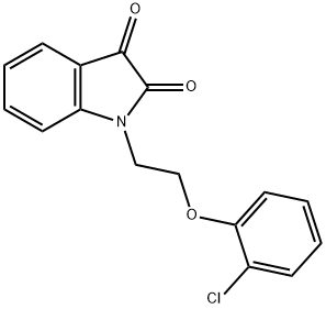 1-[2-(2-chlorophenoxy)ethyl]-1H-indole-2,3-dione 结构式