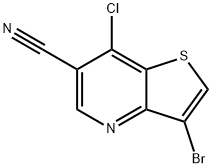 3-bromo-7-chlorothieno[3,2-b]pyridine-6-carbonitrile Structure