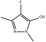 4-fluoro-1,3-dimethyl-1H-Pyrazol-5-ol Structure