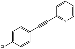 2-(4-氯苯乙炔基)吡啶 结构式
