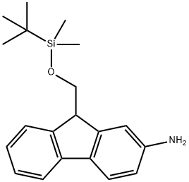 9-(tert-butyldimethylsilyl)oxymethyl-2-aminofluorene Struktur