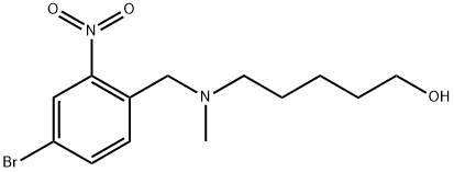 5-((4-bromo-2-nitrobenzyl)(methyl)amino)pentan-1-ol(WXG00538) Struktur