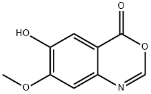 6-hydroxy-7-methoxy-4H-benzo[d][1,3]oxazin-4-one 化学構造式