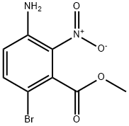 methyl 3-amino-6-bromo-2-nitrobenzoate Struktur