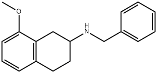 N-benzyl-8-methoxy-1,2,3,4-tetrahydronaphthalen-2-amine 化学構造式