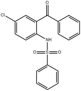 N-[4-chloro-2-(phenylcarbonyl)phenyl]benzenesulfonamide,81347-74-2,结构式