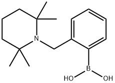 2-[(2,2,6,6-四甲基-1-哌啶基)甲基]苯硼酸 (含不同量酸酐),815581-79-4,结构式