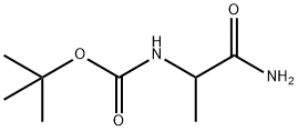 N-(1-カルバモイルエチル)カルバミン酸TERT-ブチル 化学構造式
