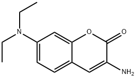 3-amino-7-(diethylamino)-2H-chromen-2-one Struktur