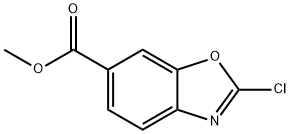 METHYL 2-CHLORO-1,3-BENZOXAZOLE-6-CARBOXYLATE 结构式