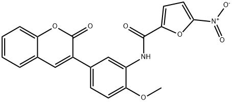 N-[2-methoxy-5-(2-oxo-2H-chromen-3-yl)phenyl]-5-nitrofuran-2-carboxamide|