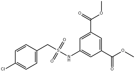 827619-80-7 dimethyl 5-{[(4-chlorobenzyl)sulfonyl]amino}benzene-1,3-dicarboxylate