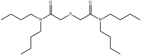 2,2'-オキシビス(N,N-ジブチルアセトアミド) 化学構造式