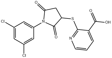 831245-37-5 2-{[1-(3,5-dichlorophenyl)-2,5-dioxopyrrolidin-3-yl]sulfanyl}pyridine-3-carboxylic acid